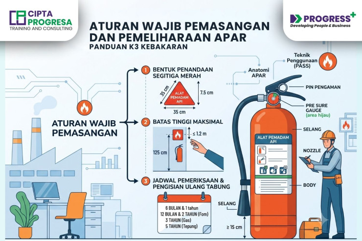 Panduan APAR: Pemasangan, Penggunaan & Pemeliharaan Sesuai Permenaker 1980