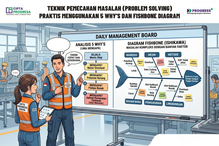 5 Why's & Fishbone Diagram: Teknik Problem Solving untuk Foreman dan Section Head
